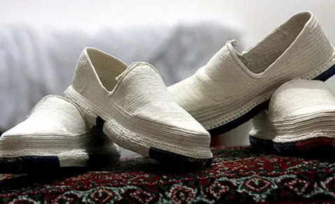 تصویر 3 از کفش گیوه مردانه قدیمی دست‌ دوز اصیل